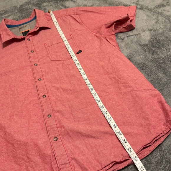 5.11 Tactical Men's XL Short Sleeve Button Up Shirt Red Heathered Outdoor Work - Picture 7 of 7